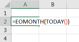 Menampilkan Tanggal Akhir Bulan Untuk Bulan Berjalan Otomatis Dalam Excel